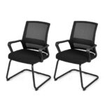 Ergonomic Mesh Office Guest Chair with Lumbar Support (Set of 1)