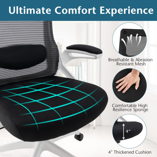 Ergonomic Office Chair with Adjustable Lumbar Support and Headrest 13 Ergonomic Office Chair with Adjustable Lumbar Support and Headrest - Image 13
