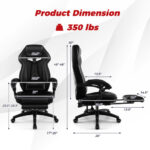 Ergonomic Racing Style Gaming Chair with Footrest and Lumbar Support