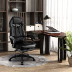 Ergonomic Racing Style Gaming Chair with Footrest and Lumbar Support