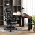 Ergonomic Racing Style Gaming Chair with Footrest and Lumbar Support