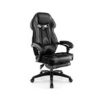 Ergonomic Racing Style Gaming Chair with Footrest and Lumbar Support
