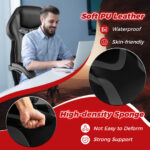 Ergonomic Racing Style Gaming Chair with Footrest and Lumbar Support