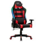 Ergonomic Swivel Gaming Chair with RGB Lights and Remote