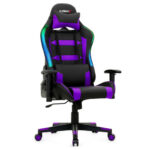 Ergonomic Swivel Gaming Chair with RGB Lights and Remote