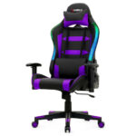 Ergonomic Swivel Gaming Chair with RGB Lights and Remote