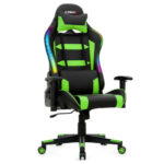 Ergonomic Swivel Gaming Chair with RGB Lights and Remote