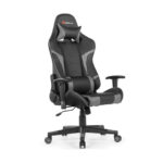 Ergonomic Swivel Reclining Gaming Chair with Massage, Lumbar Support, and Adjustable Backrest