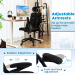 Ergonomic Mesh Office Chair with Lumbar Support and Rocking Function