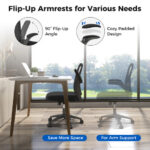 Ergonomic Swivel Mesh Office Chair with Flip-Up Armrests 13 Ergonomic Swivel Mesh Office Chair with Flip-Up Armrests