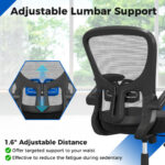 Ergonomic Swivel Mesh Office Chair with Flip-Up Armrests 14 Ergonomic Swivel Mesh Office Chair with Flip-Up Armrests