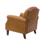 Eric Camel Vegan Leather Nailhead Trim Armchair 8 Eric Camel Vegan Leather Nailhead Trim Armchair