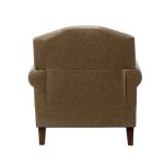 Eric Taupe Vegan Leather Nailhead Trim Transitional Armchair 9 Eric Taupe Vegan Leather Nailhead Trim Transitional Armchair