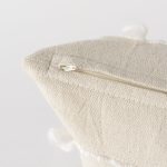 Erica 13 x 21 Cream With White Detail Decorative Pillow Cover