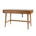 Erich Acorn Mid-Century Modern Computer Desk with Cable Management 6 Erich Acorn Mid-Century Modern Computer Desk with Cable Management