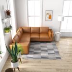 Tan Leather Corner Sofa with Plush Cushions and Spacious Seating 6 Tan Leather Corner Sofa with Plush Cushions and Spacious Seating