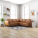 Tan Leather Corner Sofa with Plush Cushions and Spacious Seating 7 Tan Leather Corner Sofa with Plush Cushions and Spacious Seating