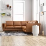 Tan Leather Corner Sofa with Plush Cushions and Spacious Seating 8 Tan Leather Corner Sofa with Plush Cushions and Spacious Seating