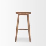 Ernest Medium Brown Wood Bar Stool