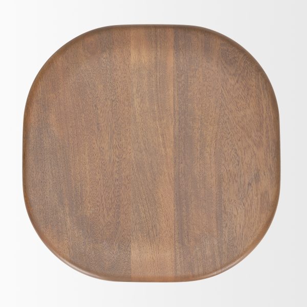 Ernest Medium Brown Wood Bar Stool 5