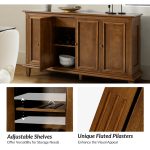 Erwin Walnut Sideboard with Wine Storage, Cutlery Tray, and Pilasters 8 Erwin Walnut Sideboard with Wine Storage, Cutlery Tray, and Pilasters