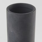 Esme 7.1L x 7.1W x 15.0H Dark Gray Ceramic Vase