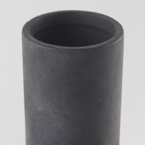 Esme 7.1L x 7.1W x 15.0H Dark Gray Ceramic Vase 3