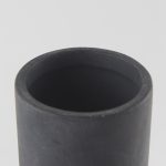 Esme 7.1L x 7.1W x 15.0H Dark Gray Ceramic Vase
