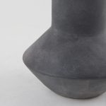 Esme 7.1L x 7.1W x 15.0H Dark Gray Ceramic Vase