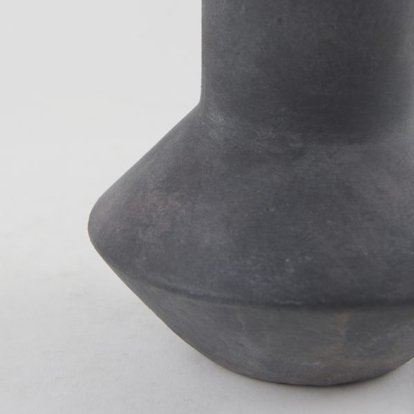 Esme 7.1L x 7.1W x 15.0H Dark Gray Ceramic Vase 5