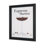 Espresso Martini by Mercana Studio a Hand Embelished Textured Framed Art Print Matted under Glass