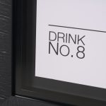 Espresso Martini by Mercana Studio a Hand Embelished Textured Framed Art Print Matted under Glass