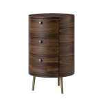 Etta Gray 3 Drawer Metal Leg Side Table 7 Etta Gray 3 Drawer Metal Leg Side Table