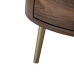 Etta Gray 3 Drawer Metal Leg Side Table 10 Etta Gray 3 Drawer Metal Leg Side Table