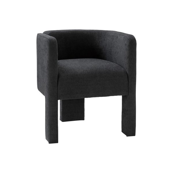 Eugen Charcoal Cutout Modern Dining Chair 1