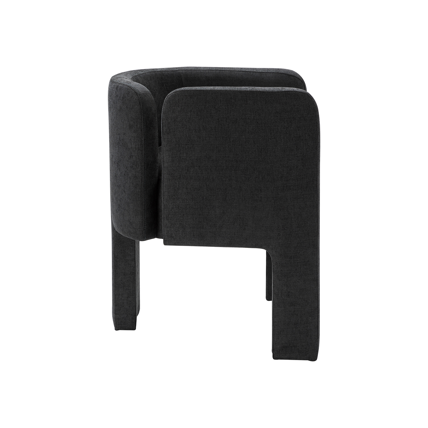 Eugen Charcoal Cutout Modern Dining Chair 3 Eugen Charcoal Cutout Modern Dining Chair - Image 3