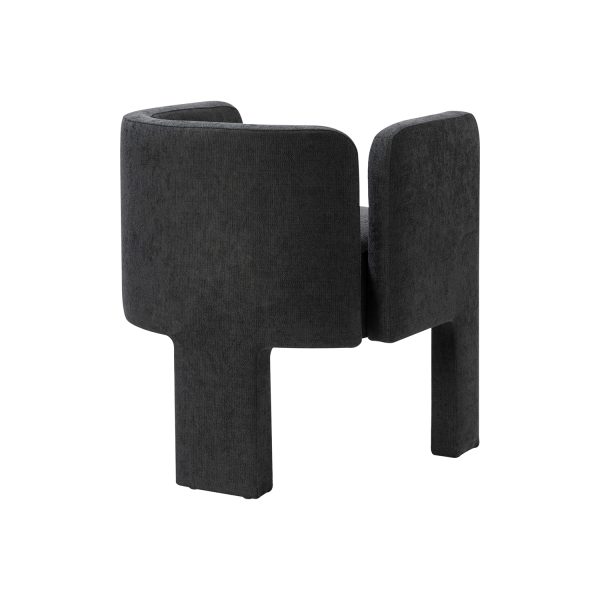 Eugen Charcoal Cutout Modern Dining Chair 3
