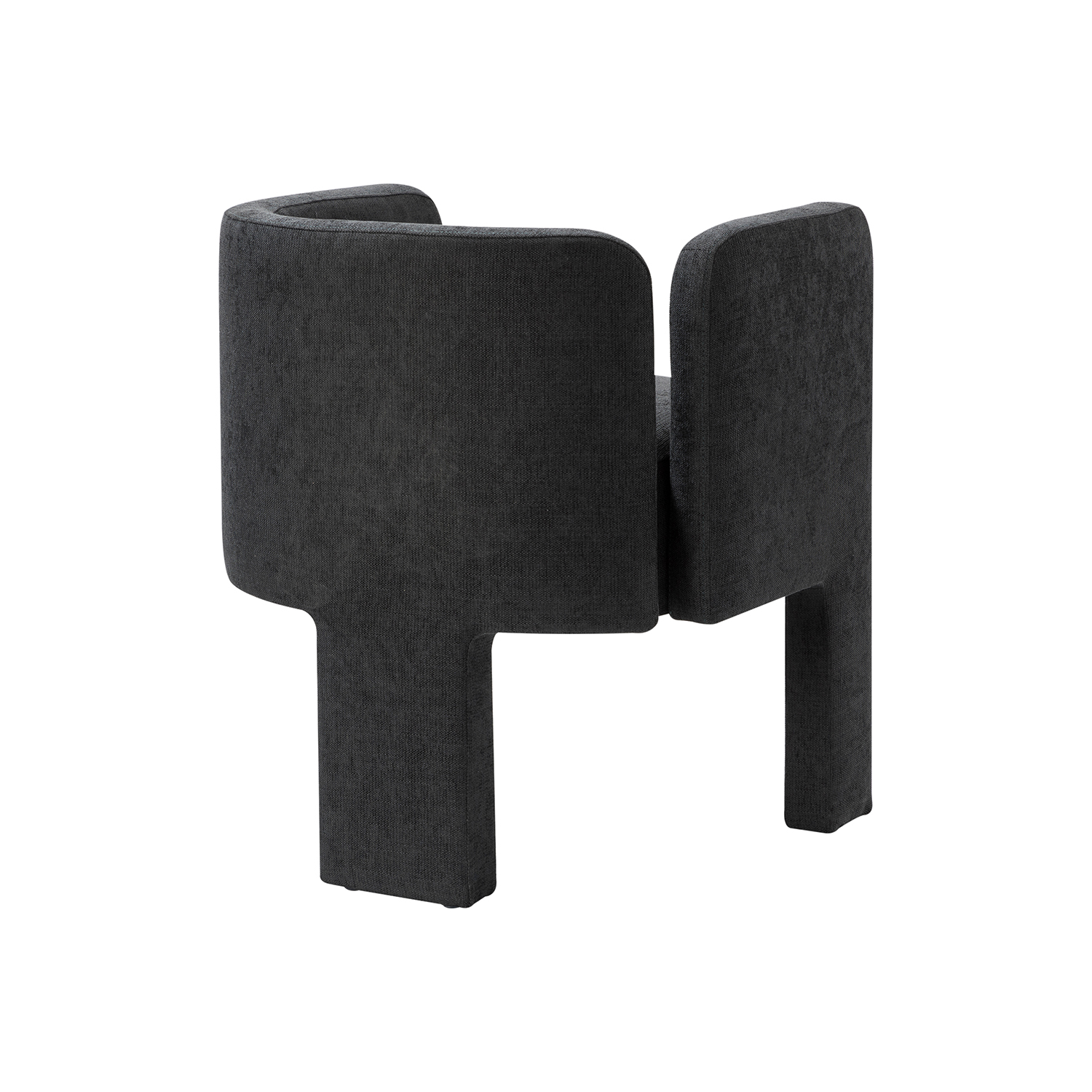 Eugen Charcoal Cutout Modern Dining Chair 4 Eugen Charcoal Cutout Modern Dining Chair - Image 4