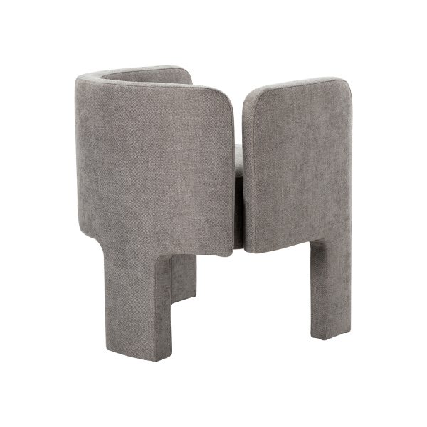 Eugen Grey Cutout Modern Dining Chair 2