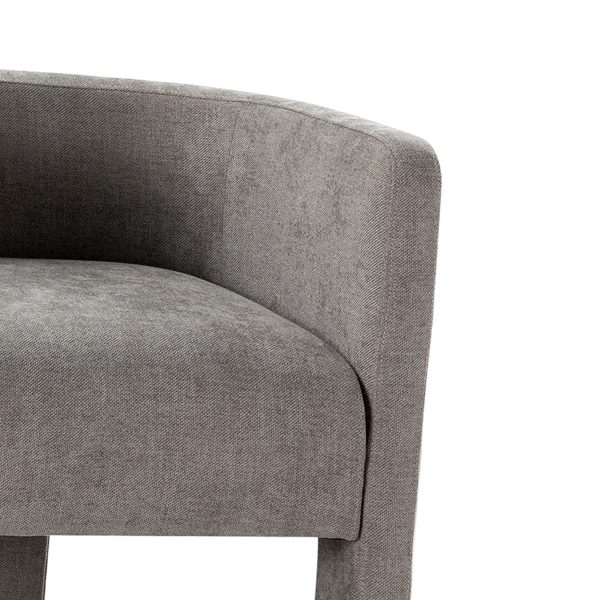 Eugen Grey Cutout Modern Dining Chair 4