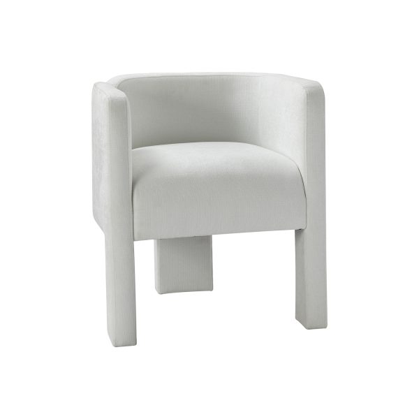 Eugen Ivory Cutout Modern Dining Chair 1