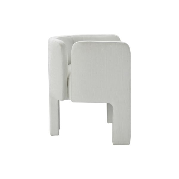 Eugen Ivory Cutout Modern Dining Chair 2