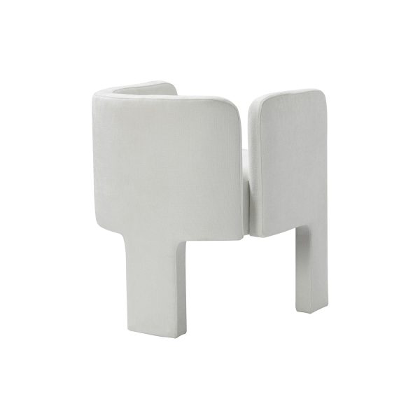 Eugen Ivory Cutout Modern Dining Chair 3