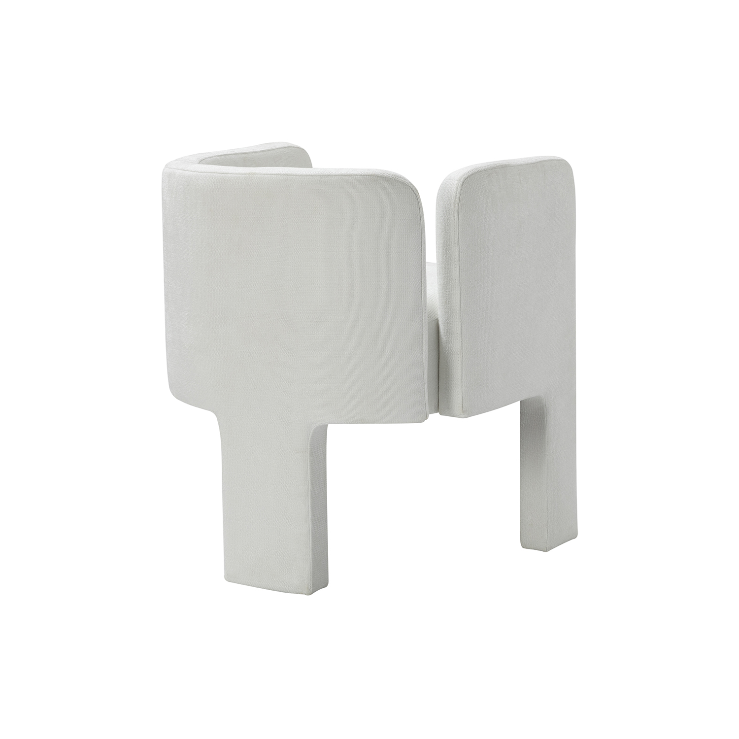 Eugen Ivory Cutout Modern Dining Chair 4 Eugen Ivory Cutout Modern Dining Chair - Image 4