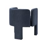 Eugen Navy Modern Cutout Linen Dining Chair 9 Eugen Navy Modern Cutout Linen Dining Chair