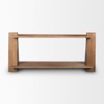 Eula Medium Brown Wood Console Table