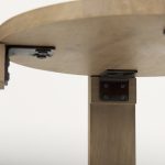 Evelyn Light Brown Round End/Side Table