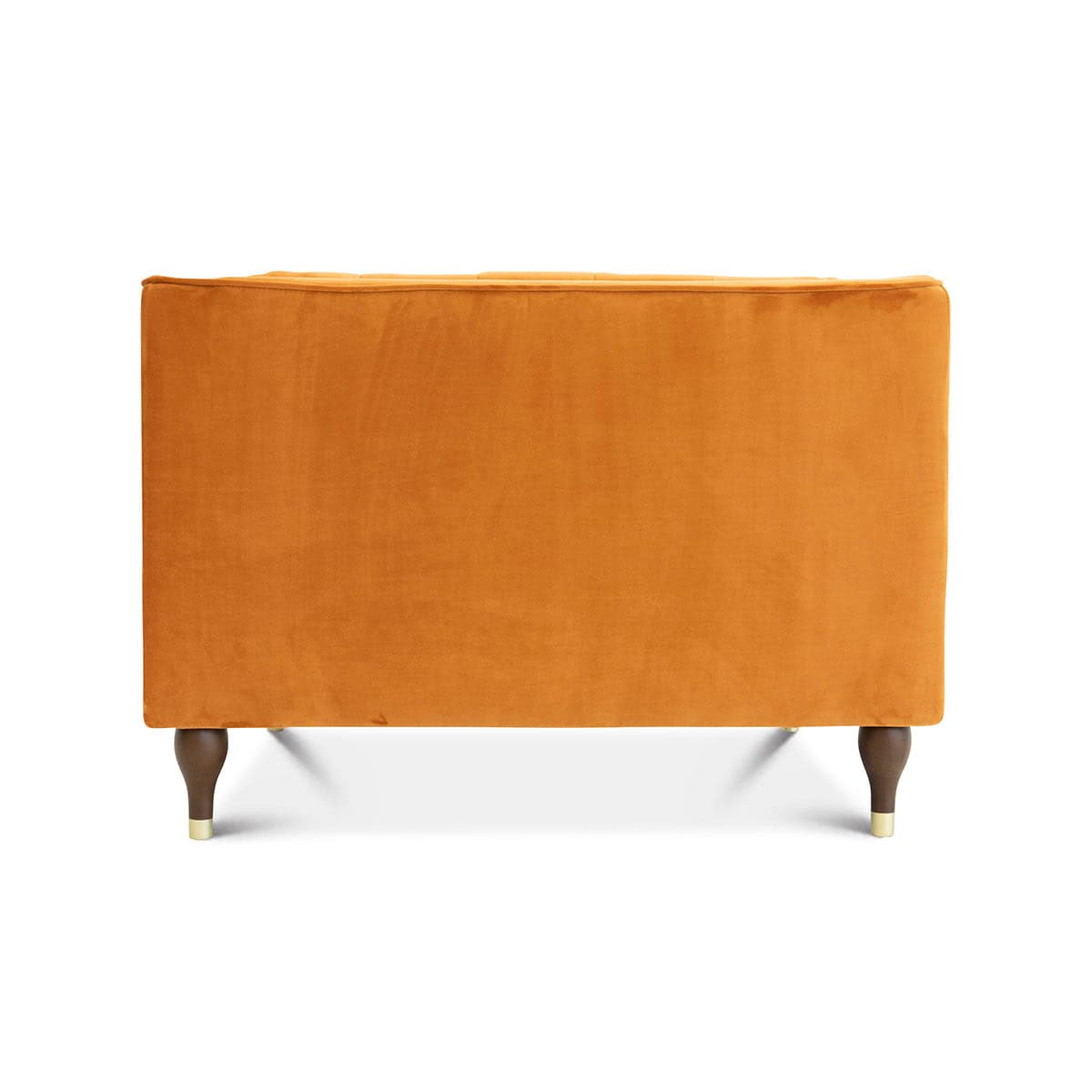 Burnt Orange Velvet Tufted Lounge Chair with Elegant Design 6 Burnt Orange Velvet Tufted Lounge Chair with Elegant Design - Image 6
