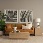 Everly 15.0L x 15.0W x 27.5H White Cement W/Beige Shade Table Lamp