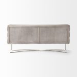 Excelsior I (72x18.3) Solid Wood Gold Metal Base 4 Cabinet Door SideBoard